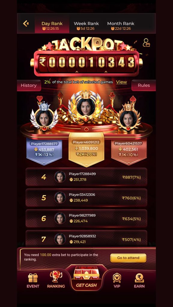 Damac Daily Ranking Tournament